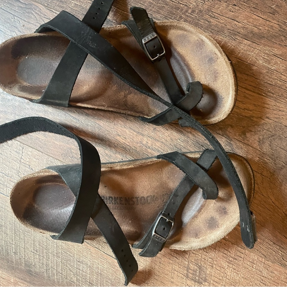 Birkenstock Black Strappy Sandals